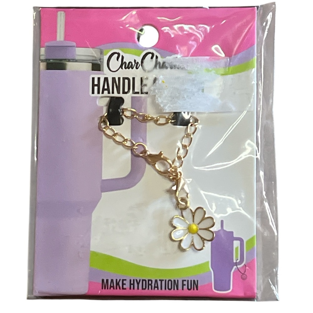 5 for $15 - Char Charms Flower Handle Charm - Picture 1 of 4